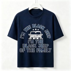 I’m The Black Jeep Of The Family Offroad Vintage Graphic Unisex Sleeve T-Shirt