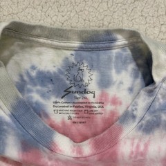 Sundog T-Shirt 2XL Multicolor Spiral Tie Dye Pastel Rainbow Hand Dyed Tee Cotton