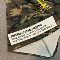 Vtg Y2K Acid Cigars T Shirt Men’s Large Camo Double Sided Graphic Tobacco Promo