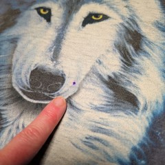 Vintage The Mountain Wolf Tee Men XL Blue Tie Dye Good Howling Pack Moon Nature