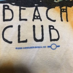 Vintage 2000 Bud Light Beach Club T Shirt Tie Dye Acid Wash XL Yellow