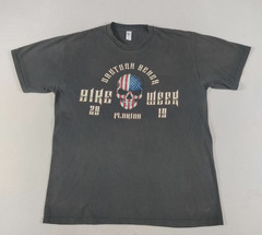Suna Shirt Mens XL Black Daytona Beach Bike Week 2018 Skull Graphic Biker Moto