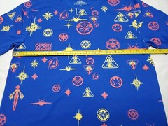 Captain Marvel All Over Print Blue T-Shirt Shirt Men’s Size Medium