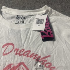 NWT Barbie Dream house T shirt Mens Large Unisex White Graphic Print Malibu