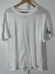 True Religion T-shirt Mens XL White Metallic Horseshoe Logo Short Slevee Tee