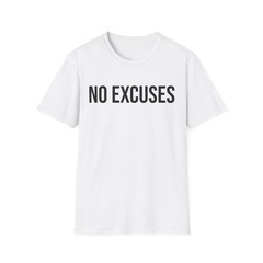No Excuses Shirt Gym Workout Motivation Discipline Fitness T-shirt