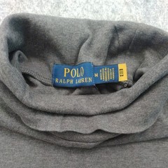 VTG Polo Ralph Lauren Gray Turtleneck Sweater Men’s Size M Embroidered Pony