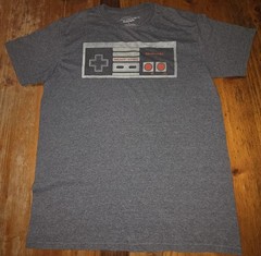 Nintendo Shirt Mens Large Gray Gaming Gamer Short Sleeve
