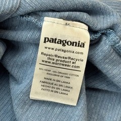 Patagonia Shirt Medium Blue Pocket Tee Striped Short Sleeve Casual Cotton 52600