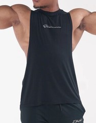 Men’s EkkoVision Ekko Signature Cut Off Tank Top – Black – Size XXL