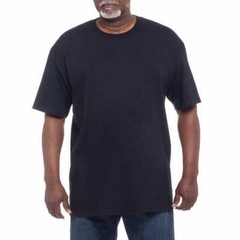 Kirkland Men’s 6-pack Black 100% Cotton Crew Neck T-shirt FREE SHIPPING!