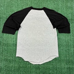 Y2K Bob Marley & The Wailers T-shirt Raglan Baseball Tee Grey Black