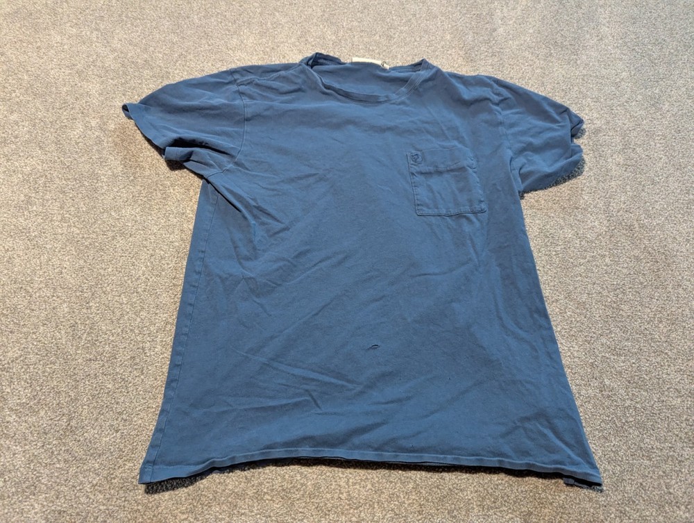 Fjallraven Shirt Mens Large Blue Ovik Pocket T-shirt
