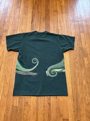 Vintage Budweiser We Could Have Been Huge Lizard Shirt Mens Medium Green