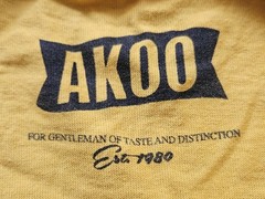Vintage Men’s 100% Authentic Akoo T-shirt 100% Cotton Made in India Size 2XL 90s