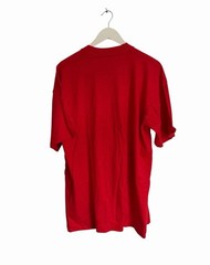 Vintage Fruit Of The Loom Single Stitch T Shirt Logo Front New Size M Red USA