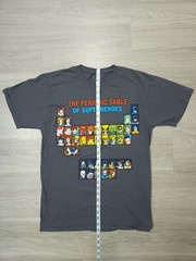 DC Comics Originals The Periodic Table of Super Heroes Grey Graphics T-Shirt