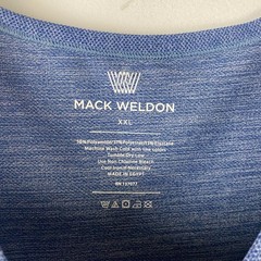 Mack Weldon T Shirt Mens XXL Blue Short Sleeve Performance Stretch
