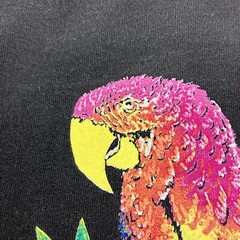 Vintage 1992 Isle of Capri Exotic Birds bright graphic single stitch tee Hanes M