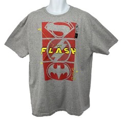 NEW! The Flash T Shirt/ Men’s (XL) Gray DC Comics Mad Engine Cotton Blend NWT