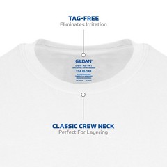 Gildan Men’s Crew T-Shirts Multipack Style G1100 6 White (6-pack) Large