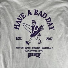 Bad Birdie Bad Day Graphic Tee Golf Men’s Size Large in Lilac NEW