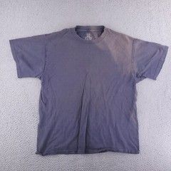 Fruit of the Loom Shirt Mens Large Gray Sun Faded Distresed Grunge