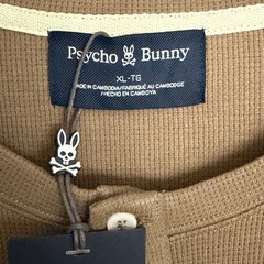 Psycho Bunny Henley T-Shirt Men’s XL Long Sleeve Chest Pocket Dusky Green NWT