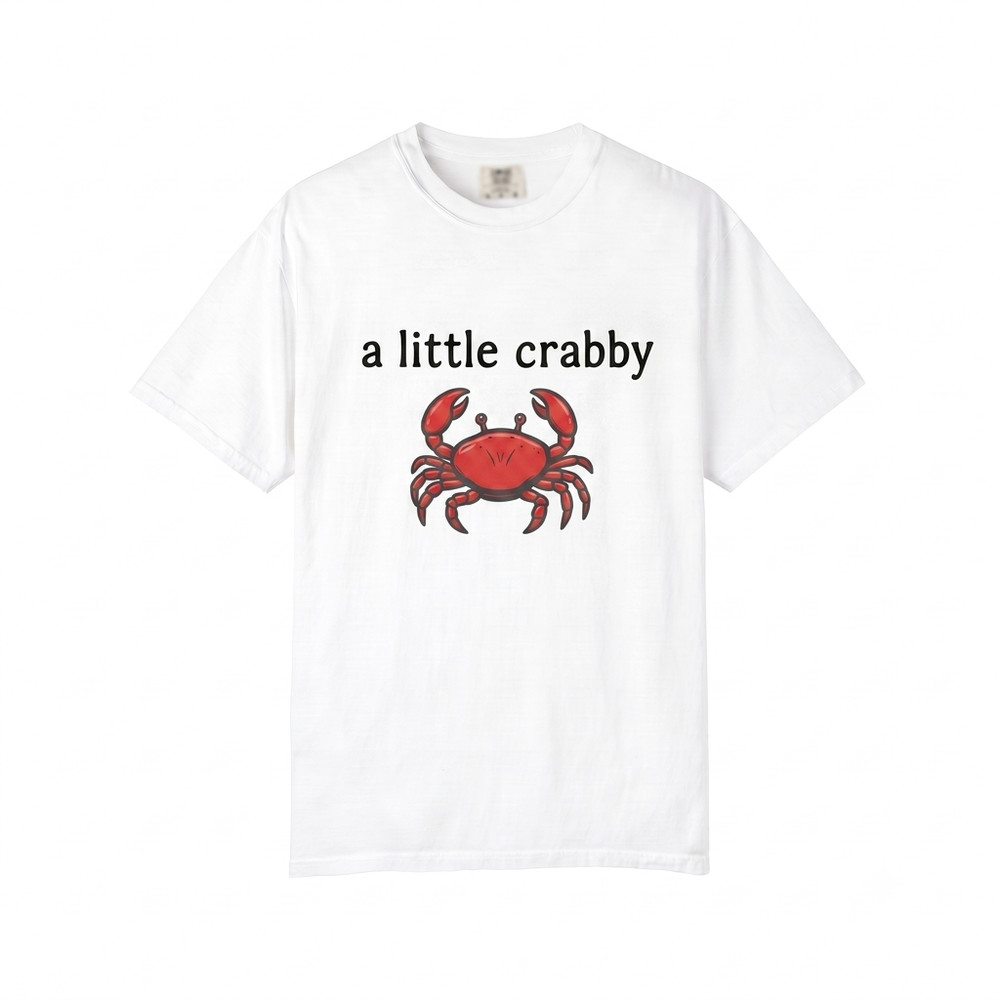 A Little Crabby Unisex T Shirt Funny Beach Tee Coastal Humor Gift for Her