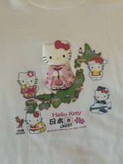 SANRIO HELLO KITTY VINTAGE WHITE TEE TOKOYO JAPAN 2004 NEW PAT.3038514&P