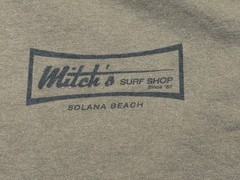 Mitch’s Surf Shop – Solana Beach, California – Olive Green T-Shirt – XS