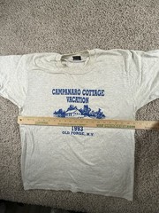 Vintage Shirt Mens Large Gray Old Forge NY Single Stitch 90s Streetwear