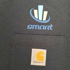 Carhartt Force Men’s Navy Smart Mechanical Solutions Pocket T-Shirt Size Small