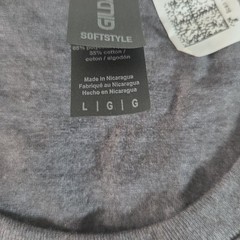 Gildan Softstyle ‘DEEP STATE’ University Parody T-Shirt – Gray Heather Large