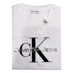 MSRP $54.99 NWT CALVIN KLEIN MENS WHITE CREW NECK SHORT SLEEVE T-SHIRT SIZE L XL