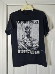 Aggressive Response Hardcore Punk Band T-shirt Men’s Size Medium Thrashed CP