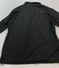 men’s Gildan t-shirt size 5XL black long sleeve rib cuff pull-on cotton