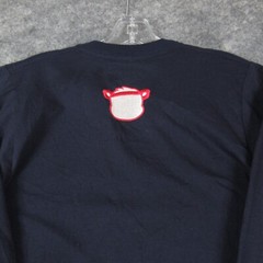 The Fighting Panda Shirt Mens Small Blue Long Sleeve T Shirt Pullover Cotton NWT