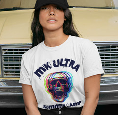 MK Ultra Summer Camp 1987 T-SHIRT Funny Political CIA Conspiracy Mind Control