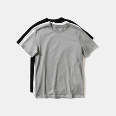 2025 New Men’s T-Shirt Cotton High Quality Short Sleeve Pure-Color Casual Tee