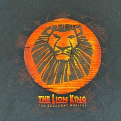 Vnitage Disney The Lion King Shirt Mens Large Black Graphic Broadway Musical Tee