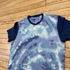 HOLLISTER California Tie Dye T Shirt Men M Light Purple Blue Hippie Retro Boho M