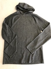 APT.9 Hooded Shirt Mens Medium Performace Premier Flex Gray Layering Hoodie