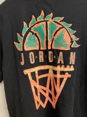 Air Jordan DNA Hoop on Fire Double Sided Tee Sz Large Black Standard Fit NWT
