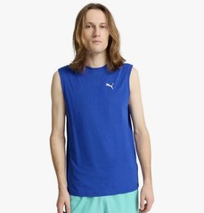 Puma Mens Essentials Sleeveless T-Shirt Tank Top Big & Tall Size 2XLT Blue New