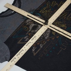 Affliction Native American Customs Skull Arrows T-Shirt USA Made Men Size L (B4)