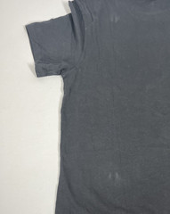 J Crew Sueded Cotton T Shirt Mens Small Slim Fit Black Jersey Tee Crewneck FLAW