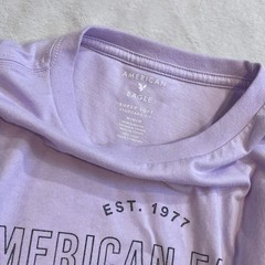 American Eagle MediumSuper Soft Men’s Crew Neck Graphic Tee Purple