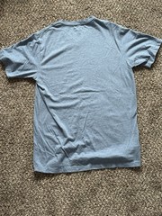 Eddie Bauer Men M Blue V-Neck Short Sleeve T-Shirt