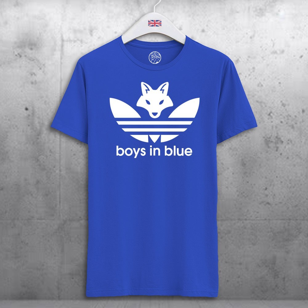 Boys In Blue Organic Blue Cotton T-shirt Gift Fans Of Leicester City